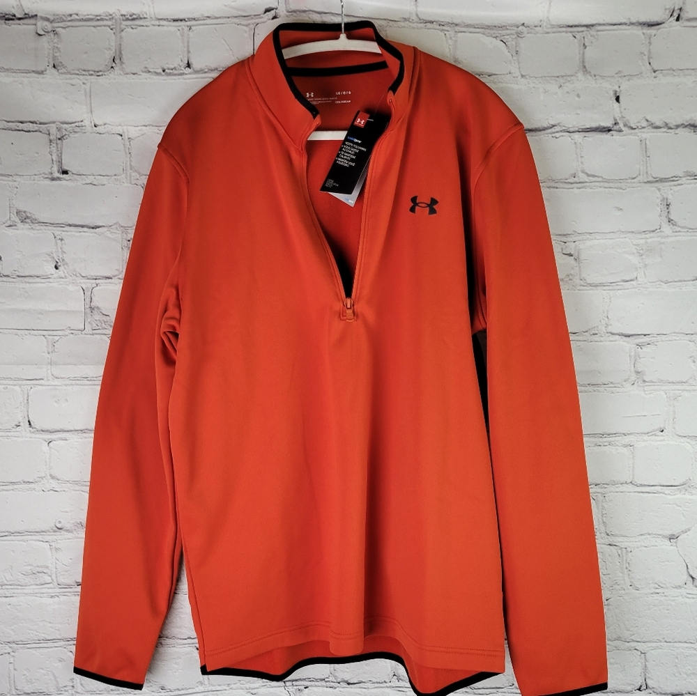NWT UNDER ARMOUR ColdGear Quarter Zip Pullover - Picture 2 of 10